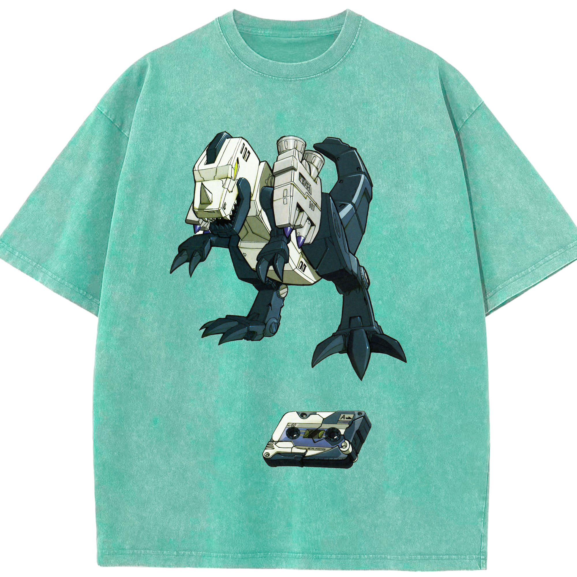 （画像用）  綿100% ヴィンテージ風 半袖Tシャツ（フロントプリント）